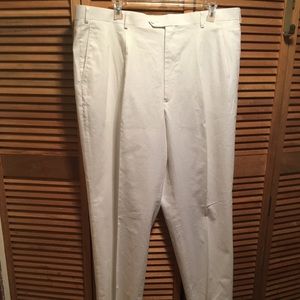 E. J. Samuel White Linen Pants
